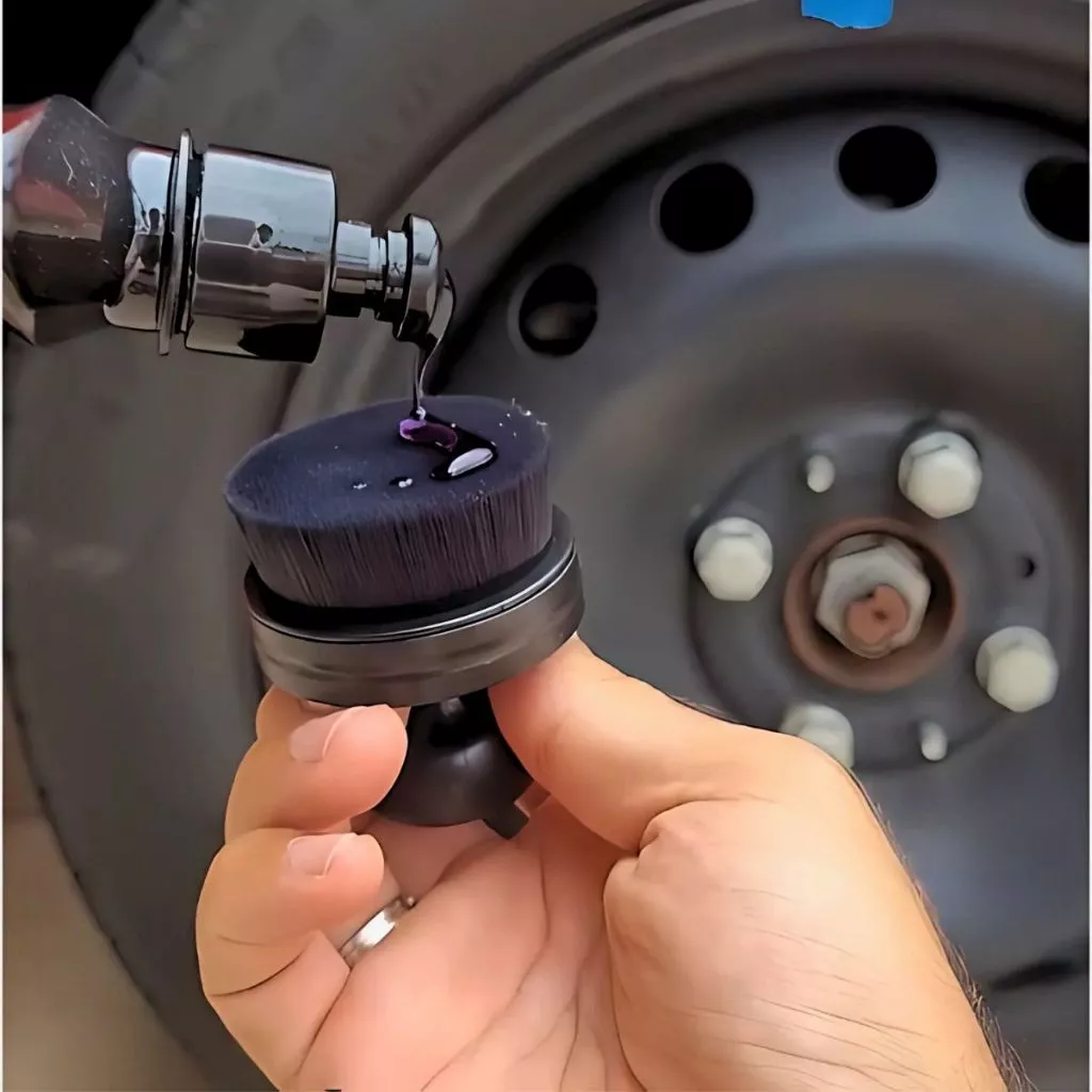 Aplicador de Pneu Pretinho Pincel Soft Acabamento Perfeito Selante Automotivo Rodas2