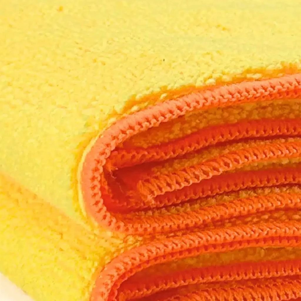 Toalha Amarela Costura laranja 300GSM e 350 GSM