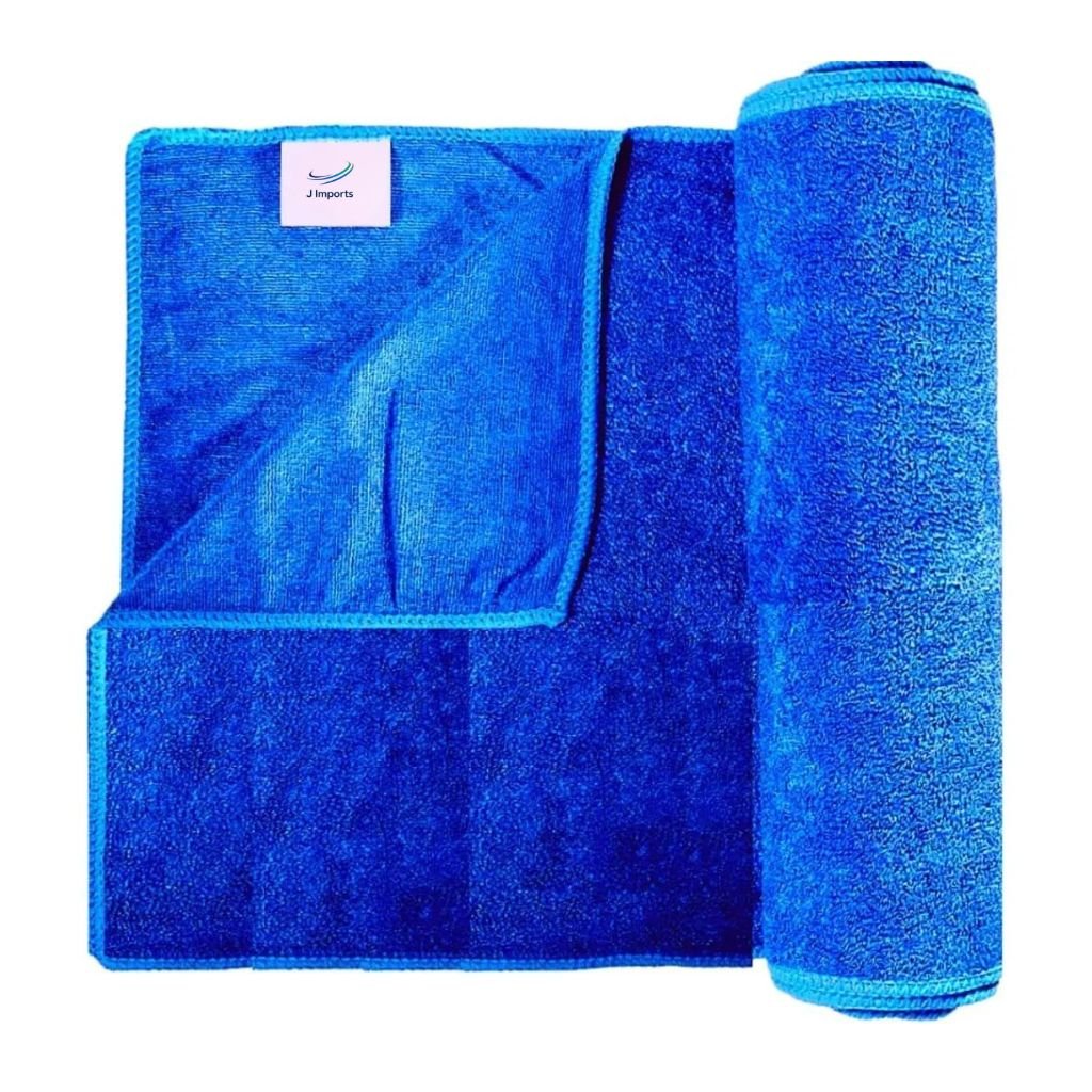 Toalha de Secagem Azul com Logo 400 gsm 50x90 cm